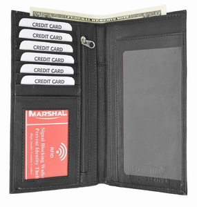 Rfid Blocking Soft Leather Sim Checkbook Organizer Id Credit Card Holder Wallet Rfid P 853 (C) Big Savings Event