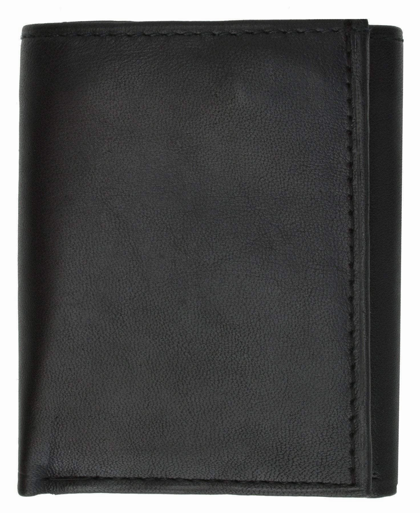 Rfid Genuine Leather Trifold Id Card Holder Wallet Rfid 1145 Weekend Flash Offer
