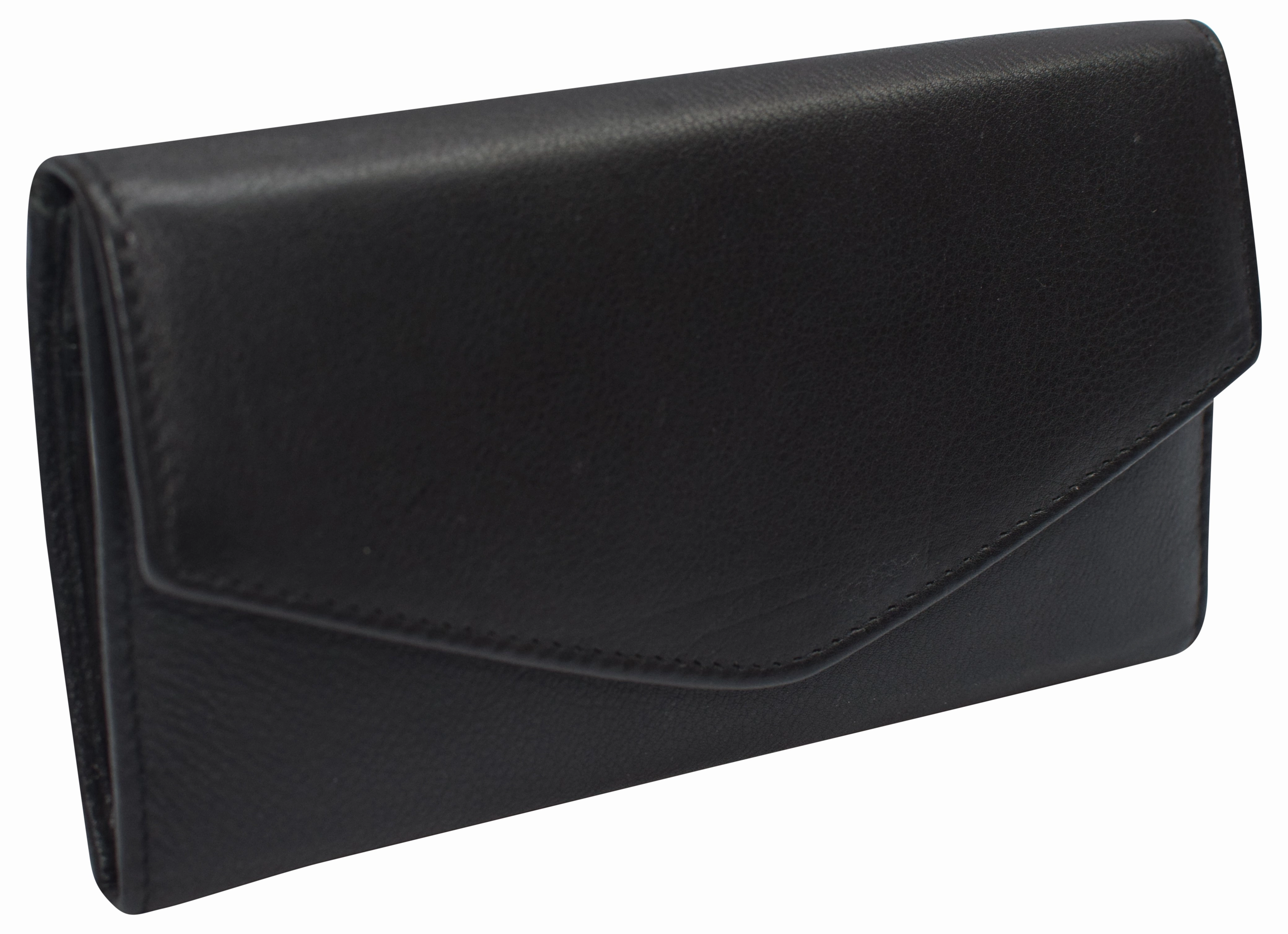 Shop Smart Save Rfid Genuine Leather Women'S Slim Flap Wallet Clutch Organizer