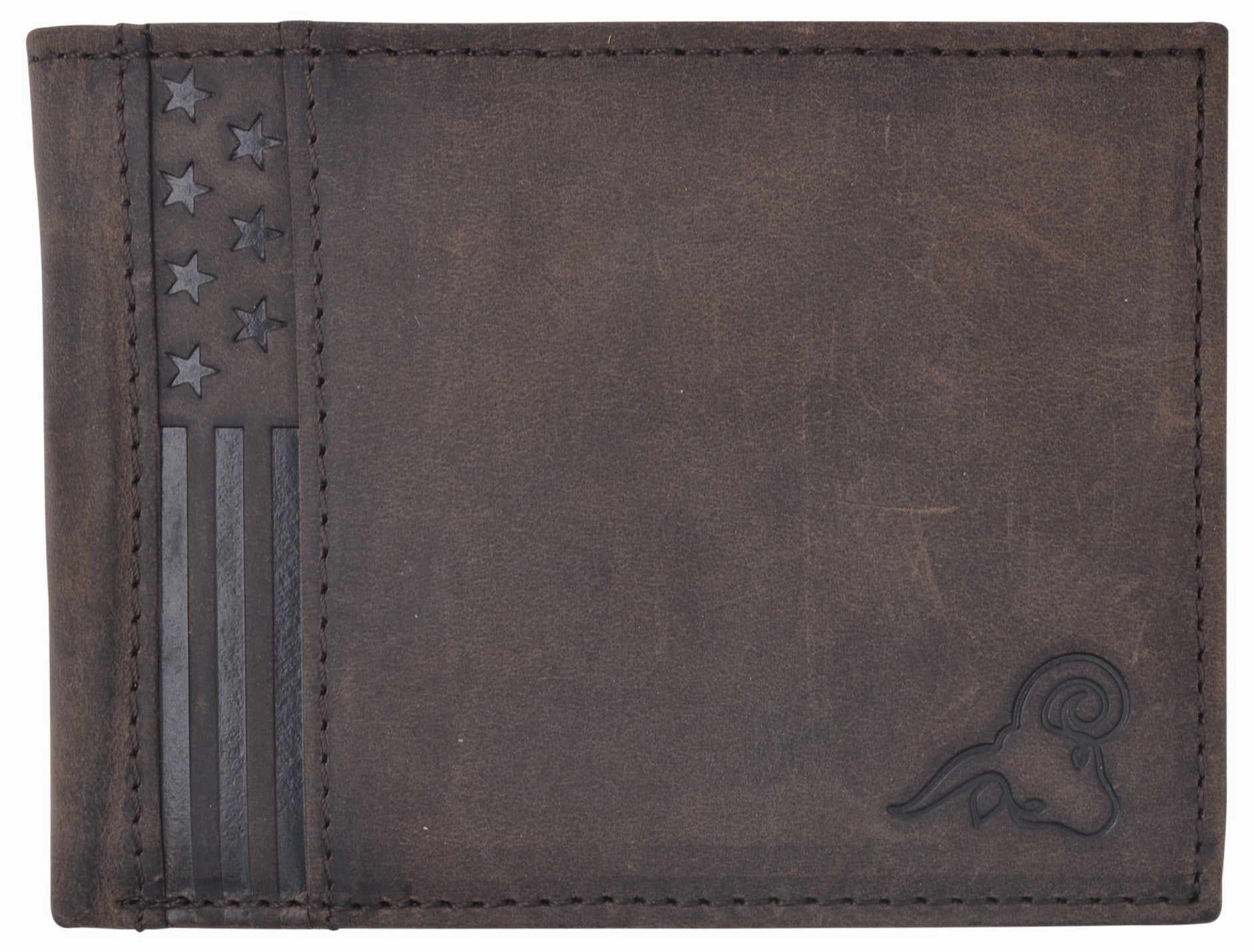 Rfid Men'S Bifold Usa Genuine Leather Wallet With Id Window Us Design Wallets For Men Trending Hot Deal Limited Time Sale