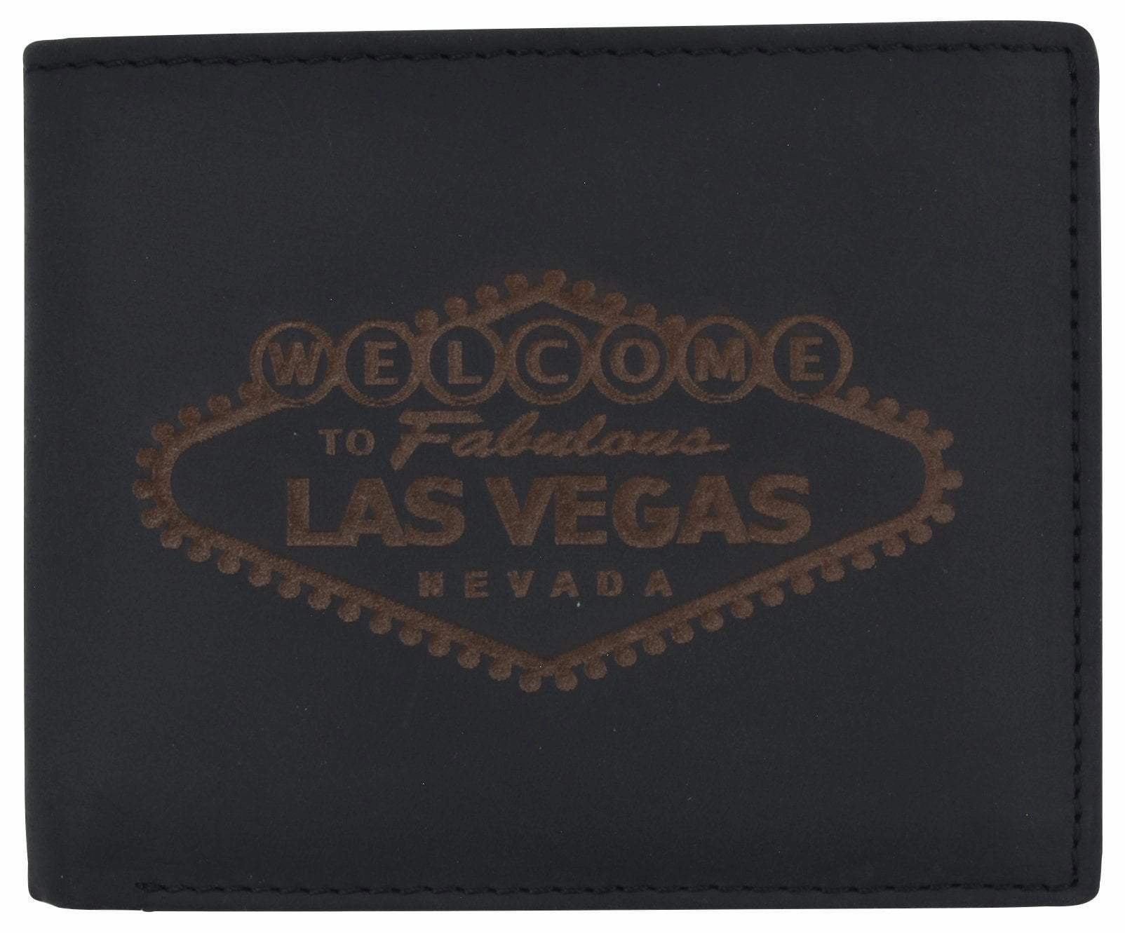 Rfid Mens Welcome To Fabulous Las Vegas Nevada Leather Bifold Wallet Limited Time Offer