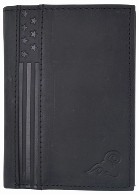 Weekend Specials Instant Discount Rfid Protected Mens Leather Wallet Bifold 2 Id Windows Double Bill Sections Usa Stars & Stripes