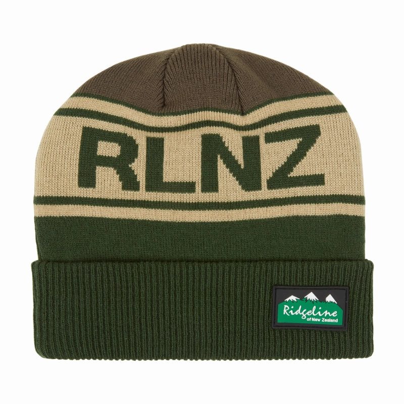 Ridgeline Rlnz Knitted Beanie Hat - Olive Multi Mega Discount Event