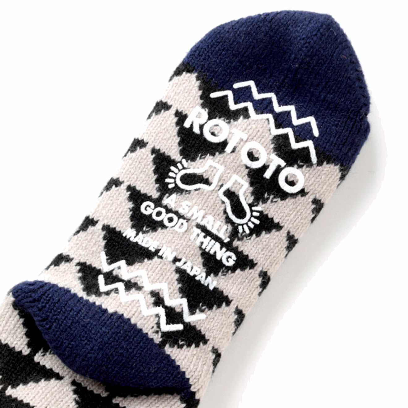 Rototo Comfy Room Socks Sankaku Gold / Black / Navy Flash Deal Today