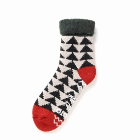 Rototo Comfy Room Socks Sankaku Green / Black / Red Limited Edition Offer