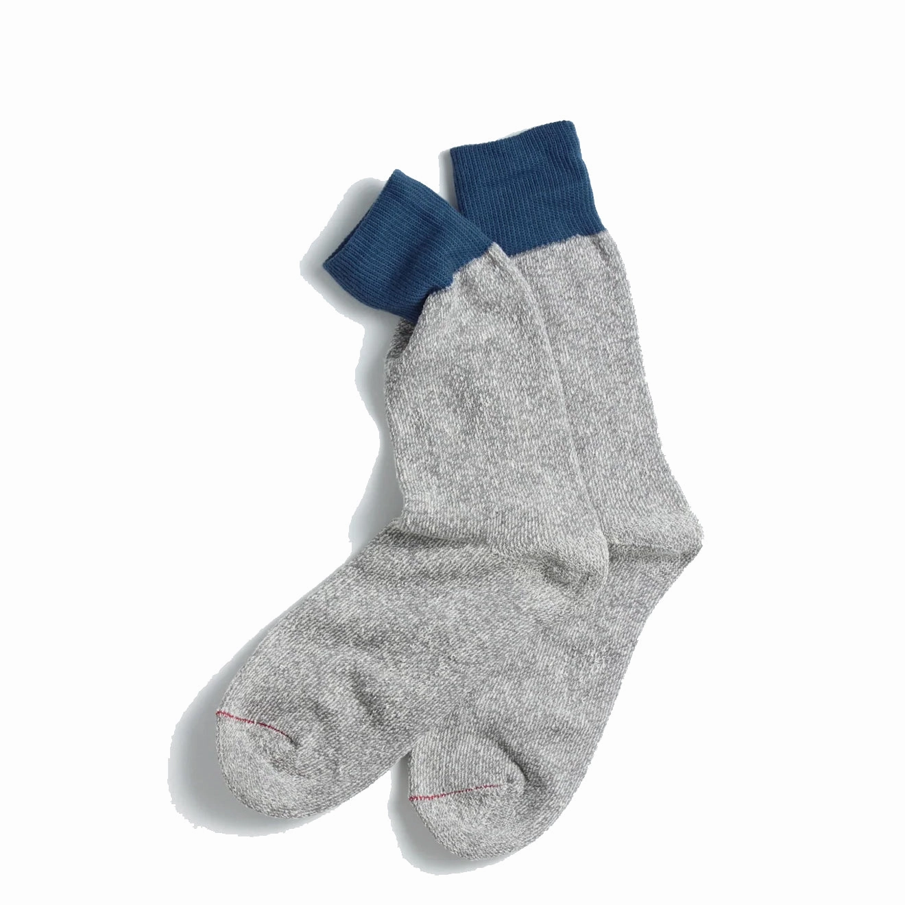 Rototo Double Face Crew Sock Blue / Gray Save Big Today