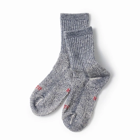 Rototo Double Face Mini Crew Socks Organic Cotton Navy Big Savings Today