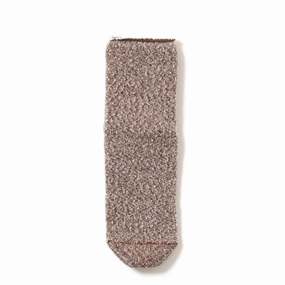 Daily Clearance Deal Exclusive Holiday Deal Rototo Double Face Room Socks Thermo Fleece Brown