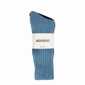 Rototo Loose Pile Socks Mid Blue Flash Pick Today