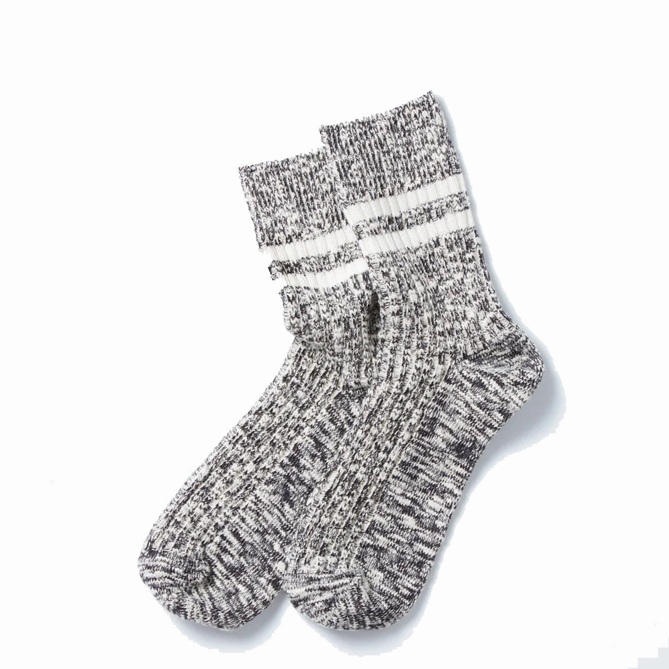 Daily Special Offer Trending Deals Today Rototo Two Stripe Slub Sock Black