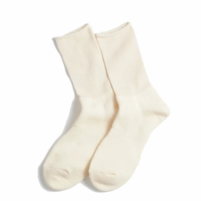 Rototo Washi Pile Crew Sock Ivory Todays Best Deal Gift Ideas Galore
