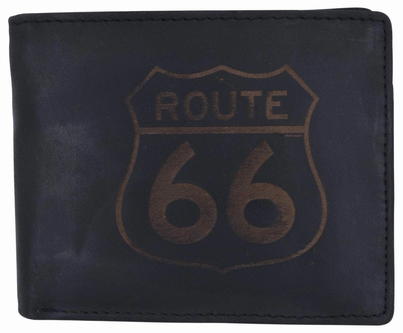 Route 66 Mens Rfid Bifold Credit Card Id Genuine Leather Wallet Weekend Sale Special Daily Deal Frenzy