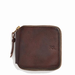 Shop Grab Offer Hot Offer Inside Rrl By Ralph Lauren Leather Zip Wallet Dark Brown