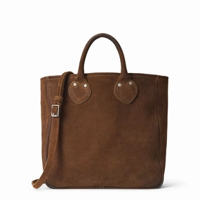 Today Only Discount Alert Trending Offer Today Rrl By Ralph Lauren Roughout Suede Tote Brown