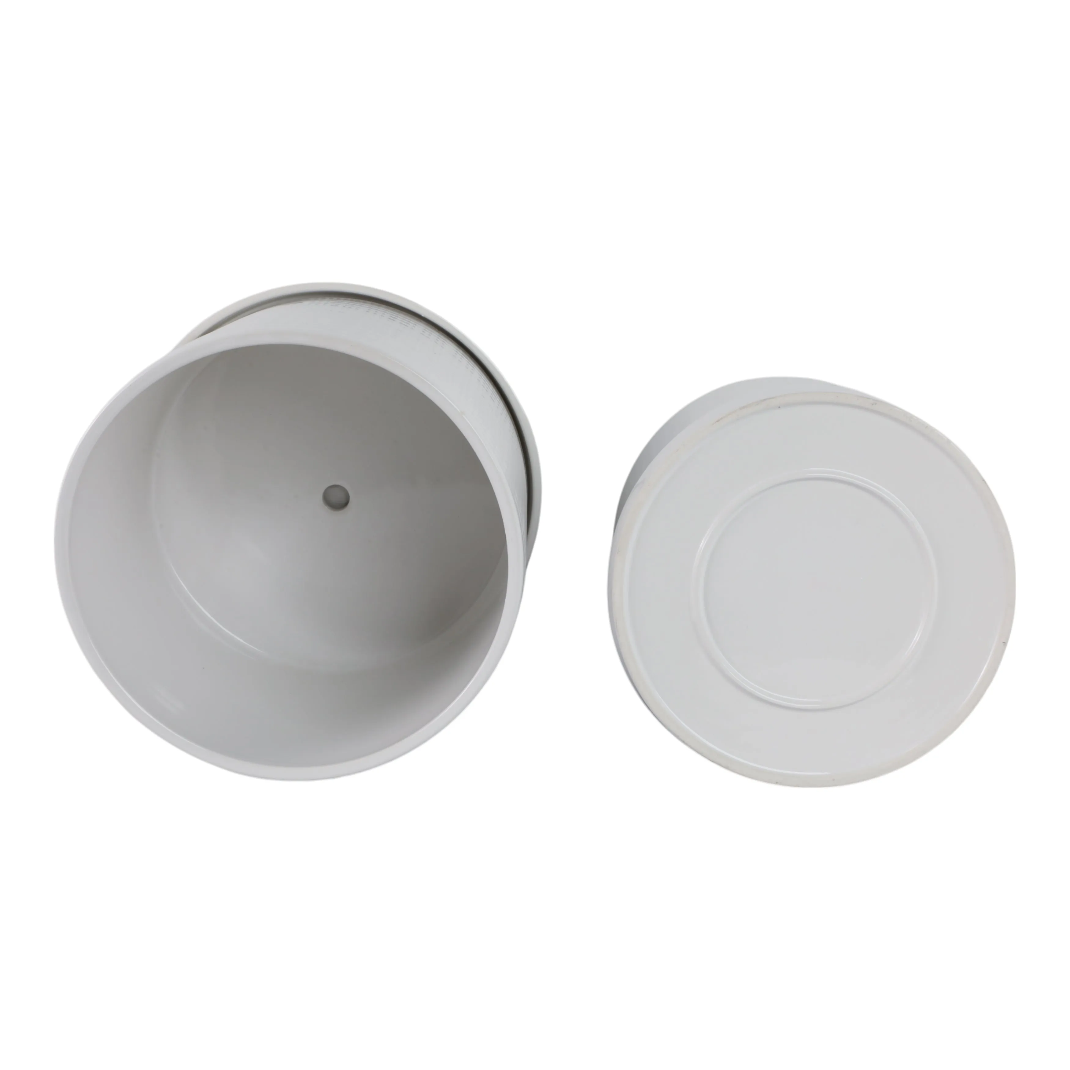 S/2 10/12" Modern Planter, White
