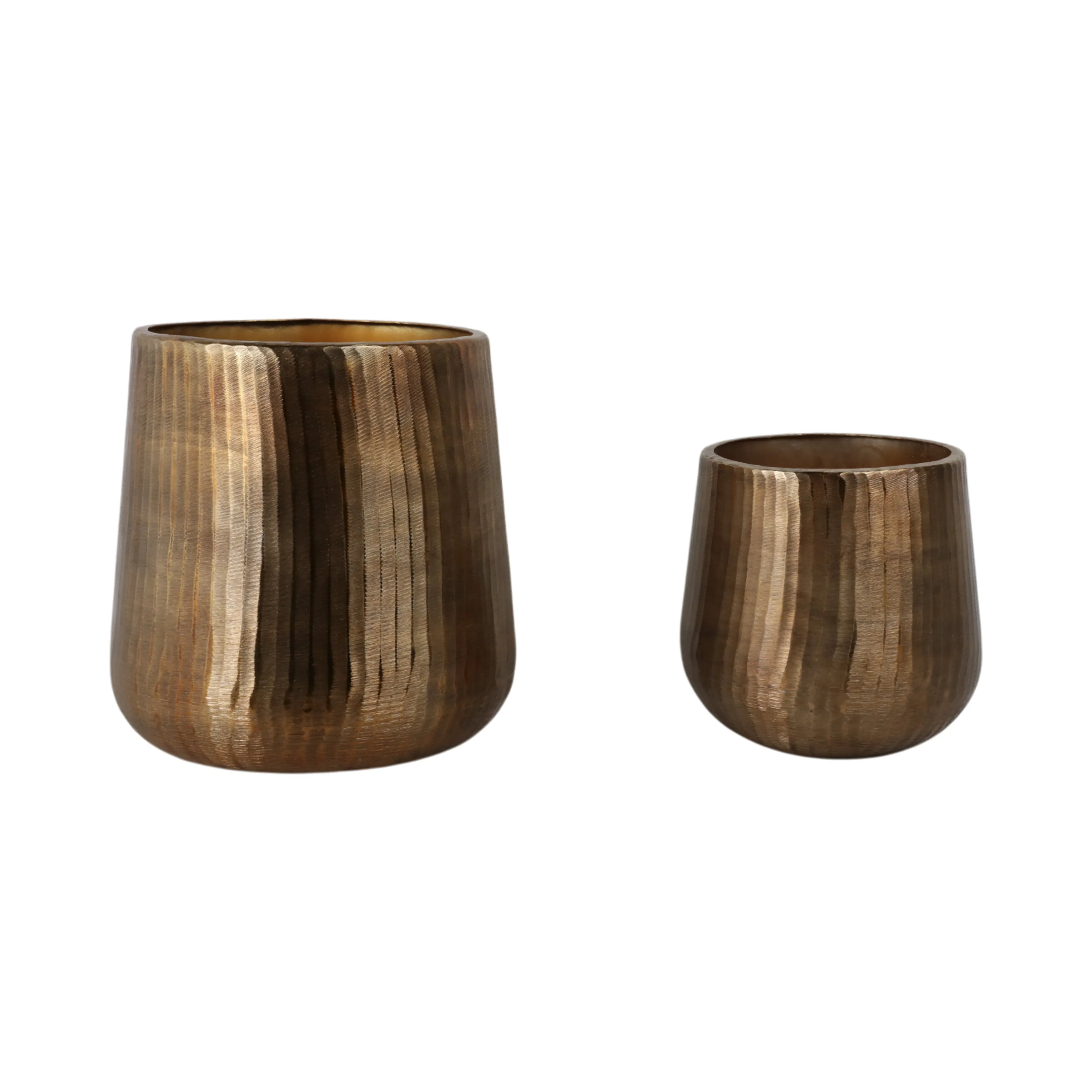 S/2 12/17" Kent Antique Bronze Planters