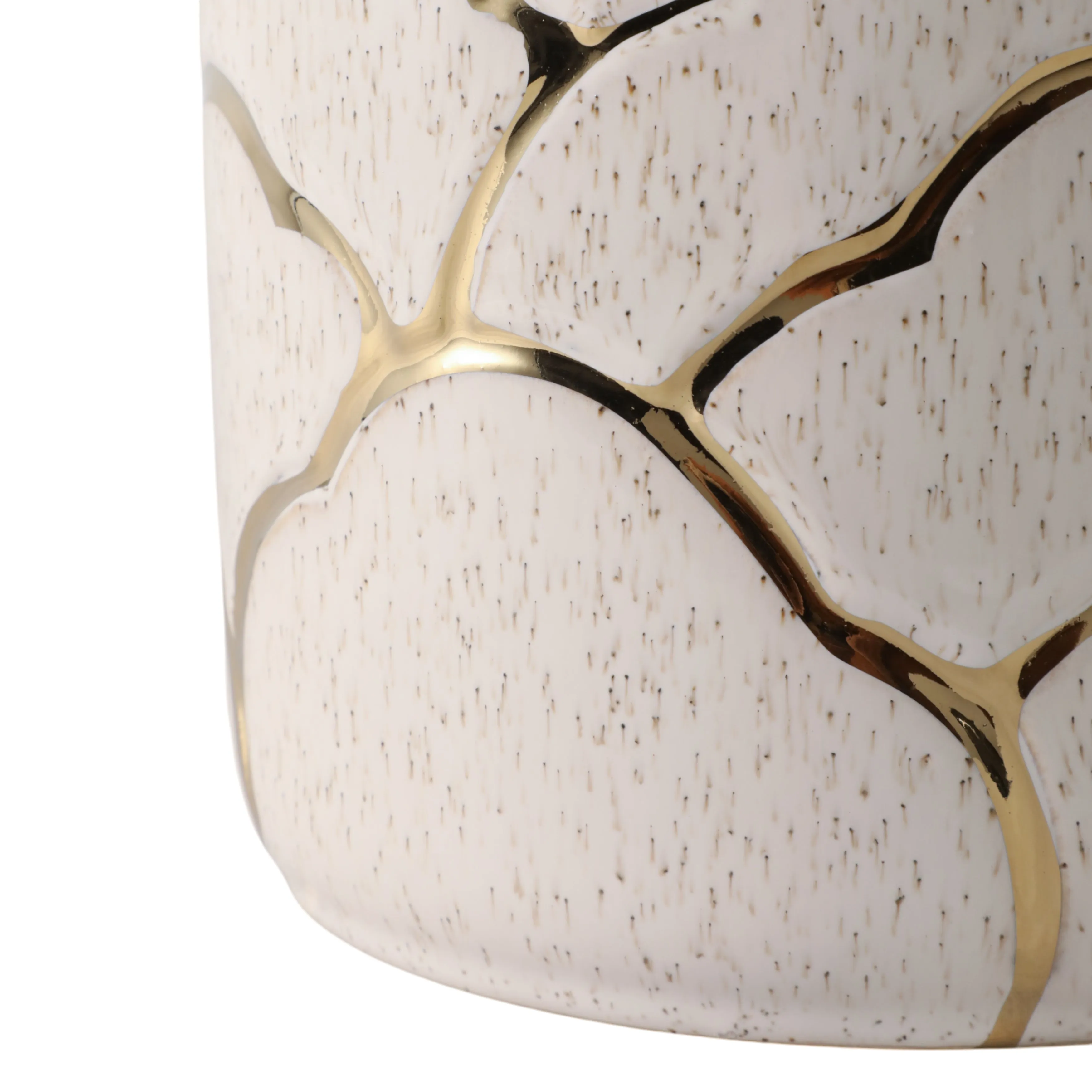S/2 6/7" Clouds Planter, Ivory/gold