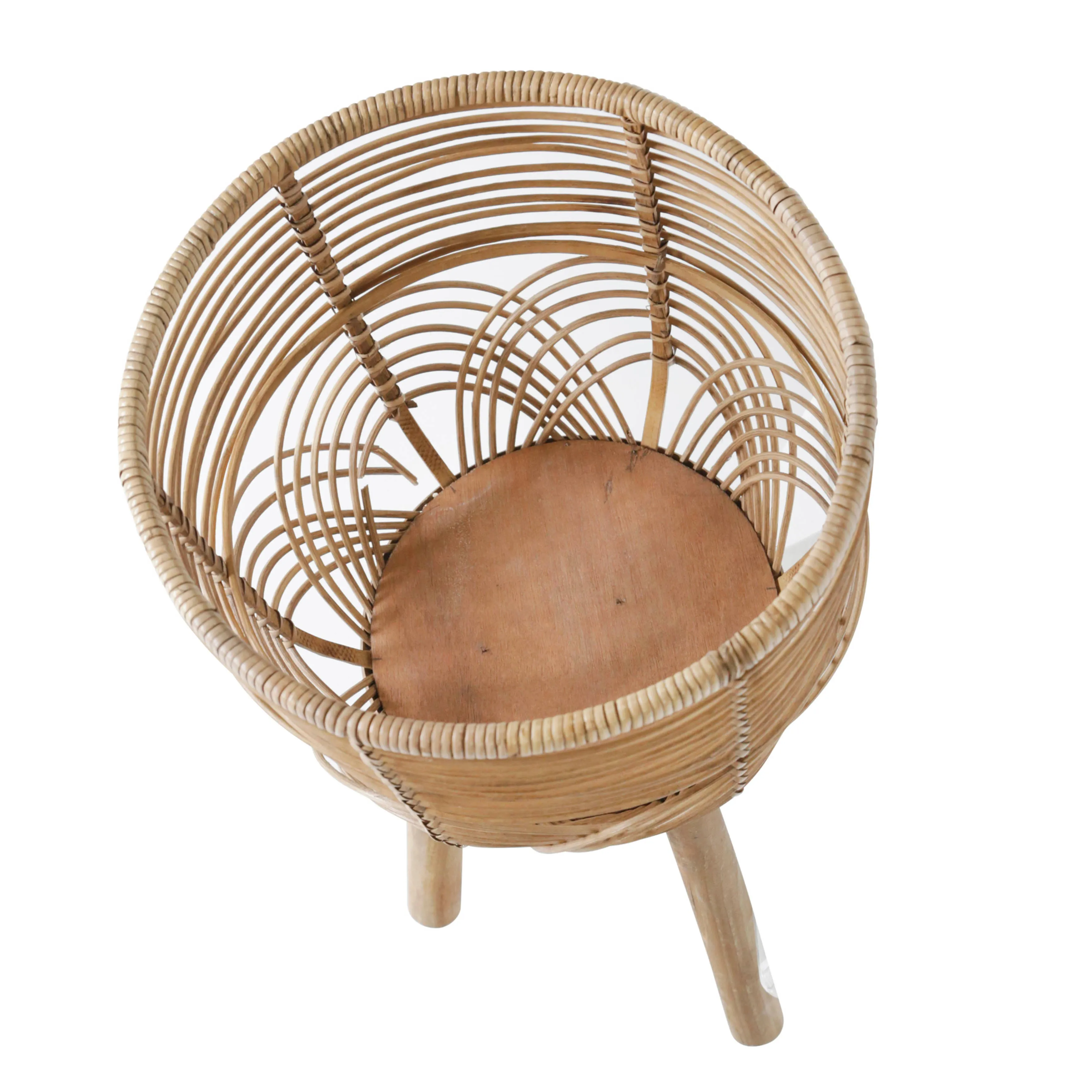 S/2 WICKER PLANTERS 10/12", NATURAL