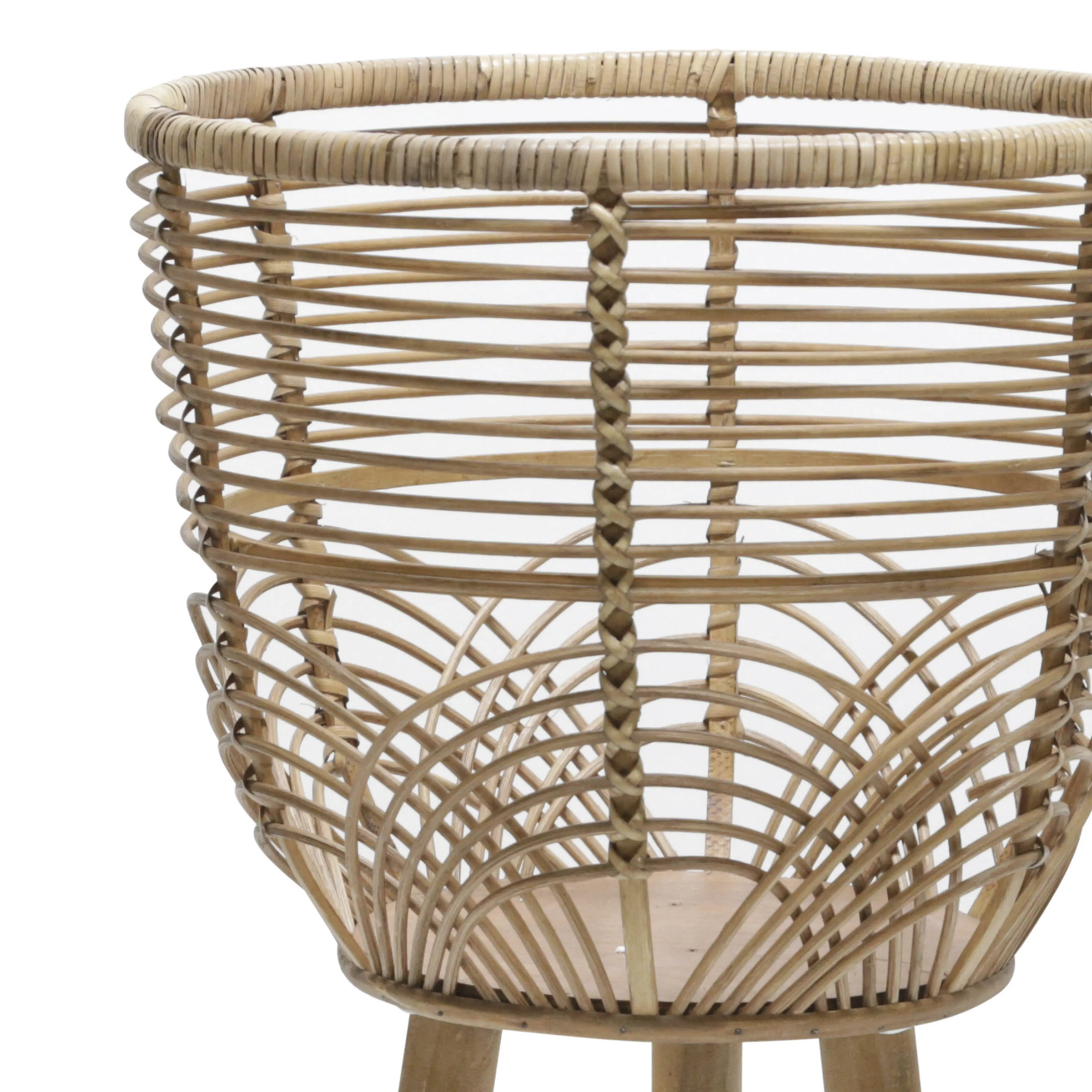S/2 WICKER PLANTERS 10/12", NATURAL