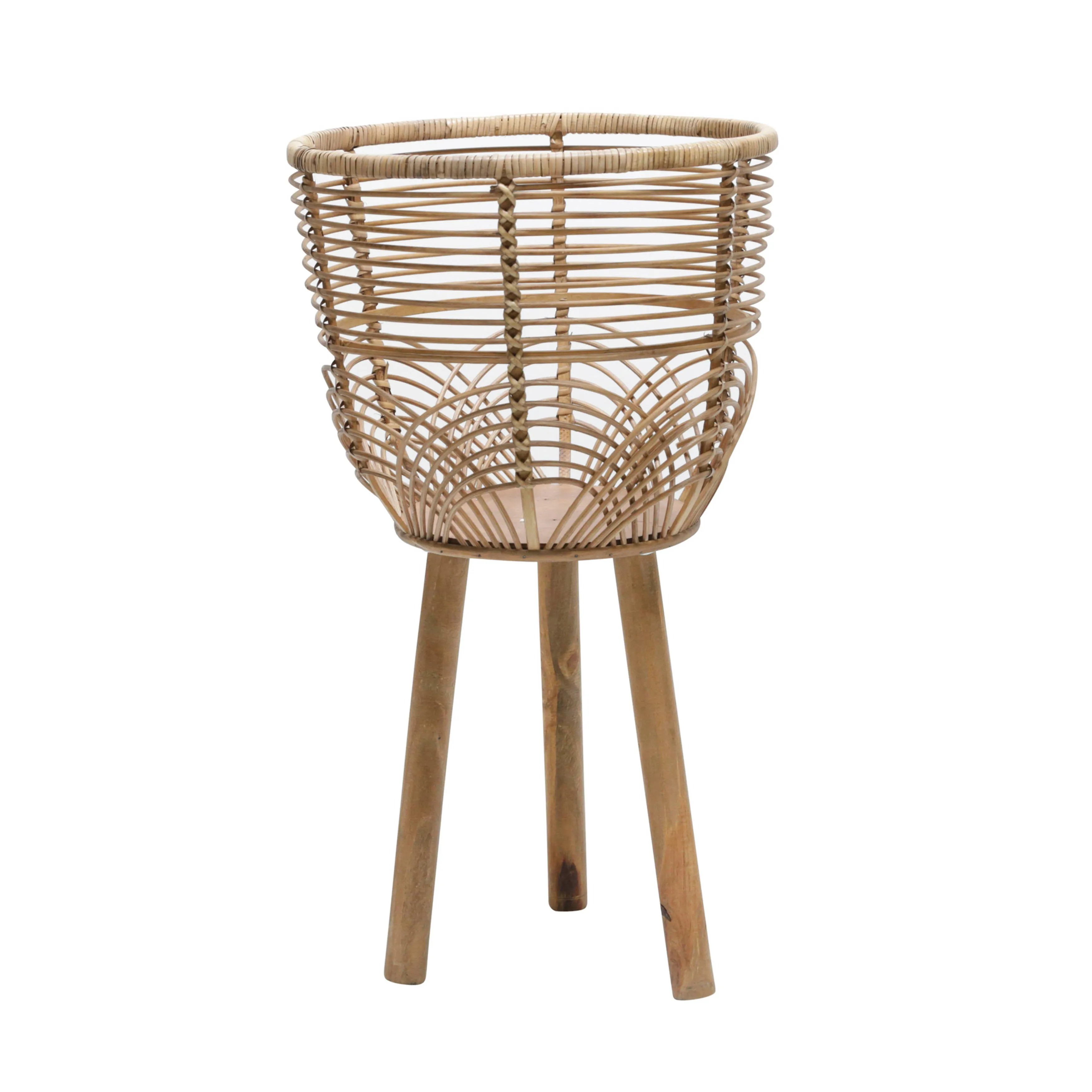 S/2 WICKER PLANTERS 10/12", NATURAL