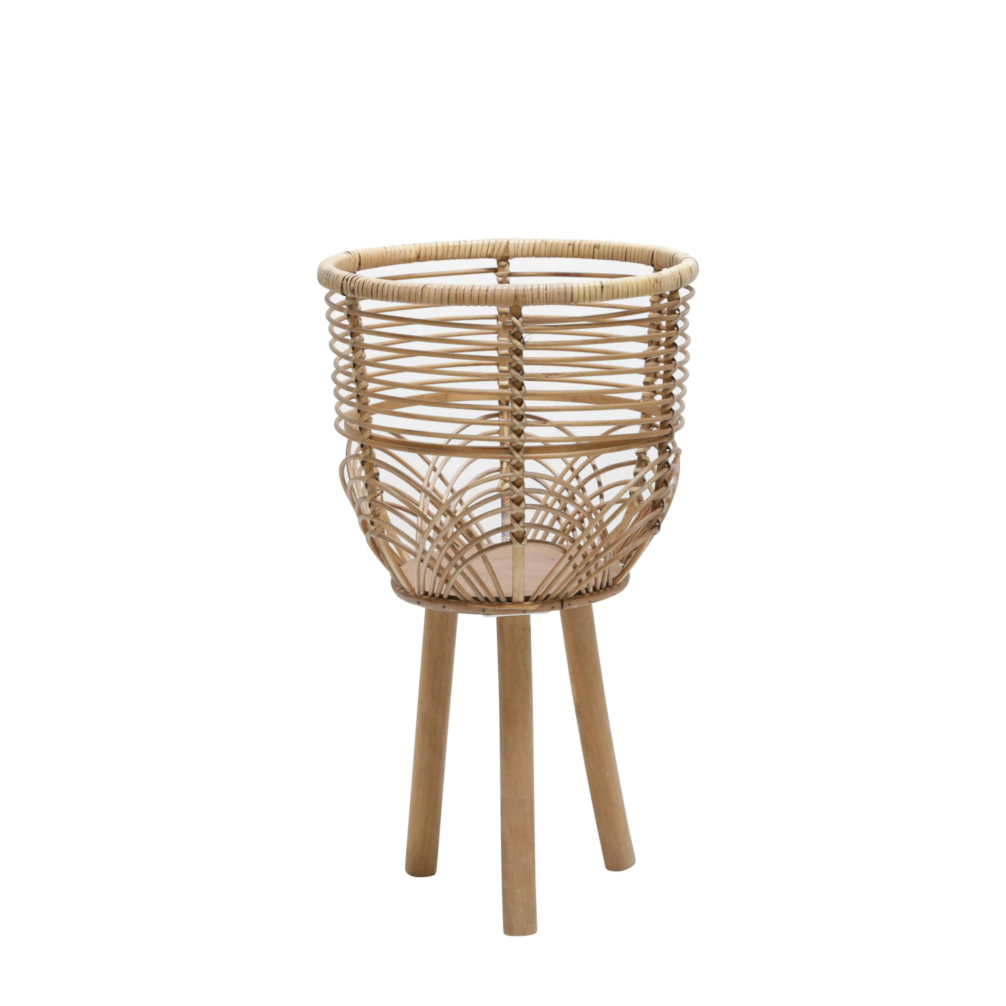 S/2 WICKER PLANTERS 10/12", NATURAL