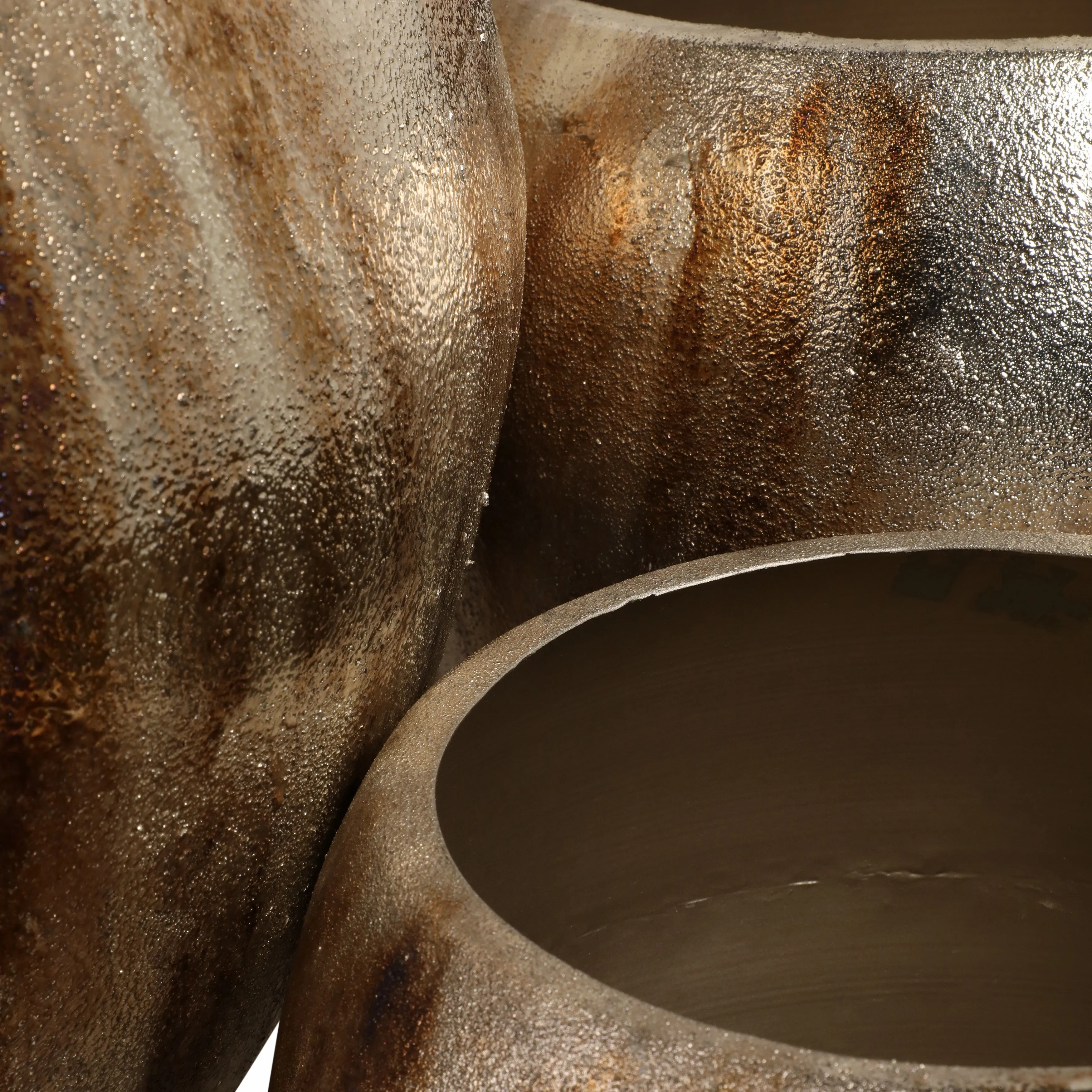 S/3 13/18/25" Noatak Antique Silver Planters