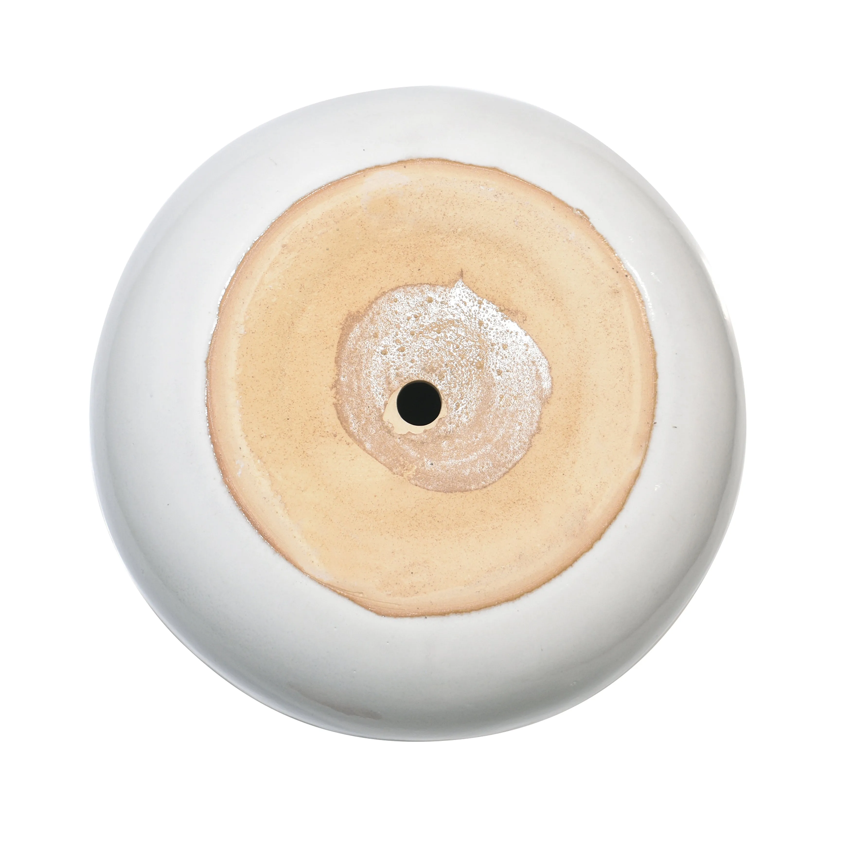 S/3 6/9/11" Reactive Ombre Planters, Ivory