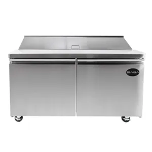 Saba - SPS-60-16 Commercial 60" 16 Pan Salad Sandwich Food Prep Table Refrigerator