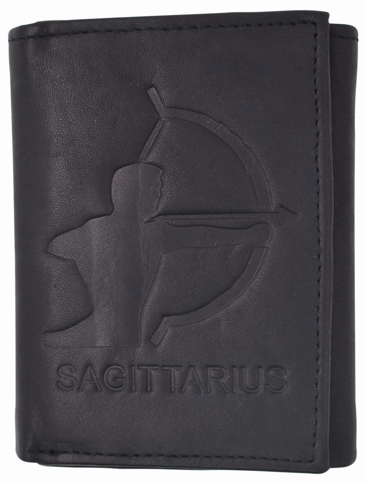 Best Deal Alert Sagittarius Zodiac Sign Bifold Trifold Genuine Leather Men'S Wallets