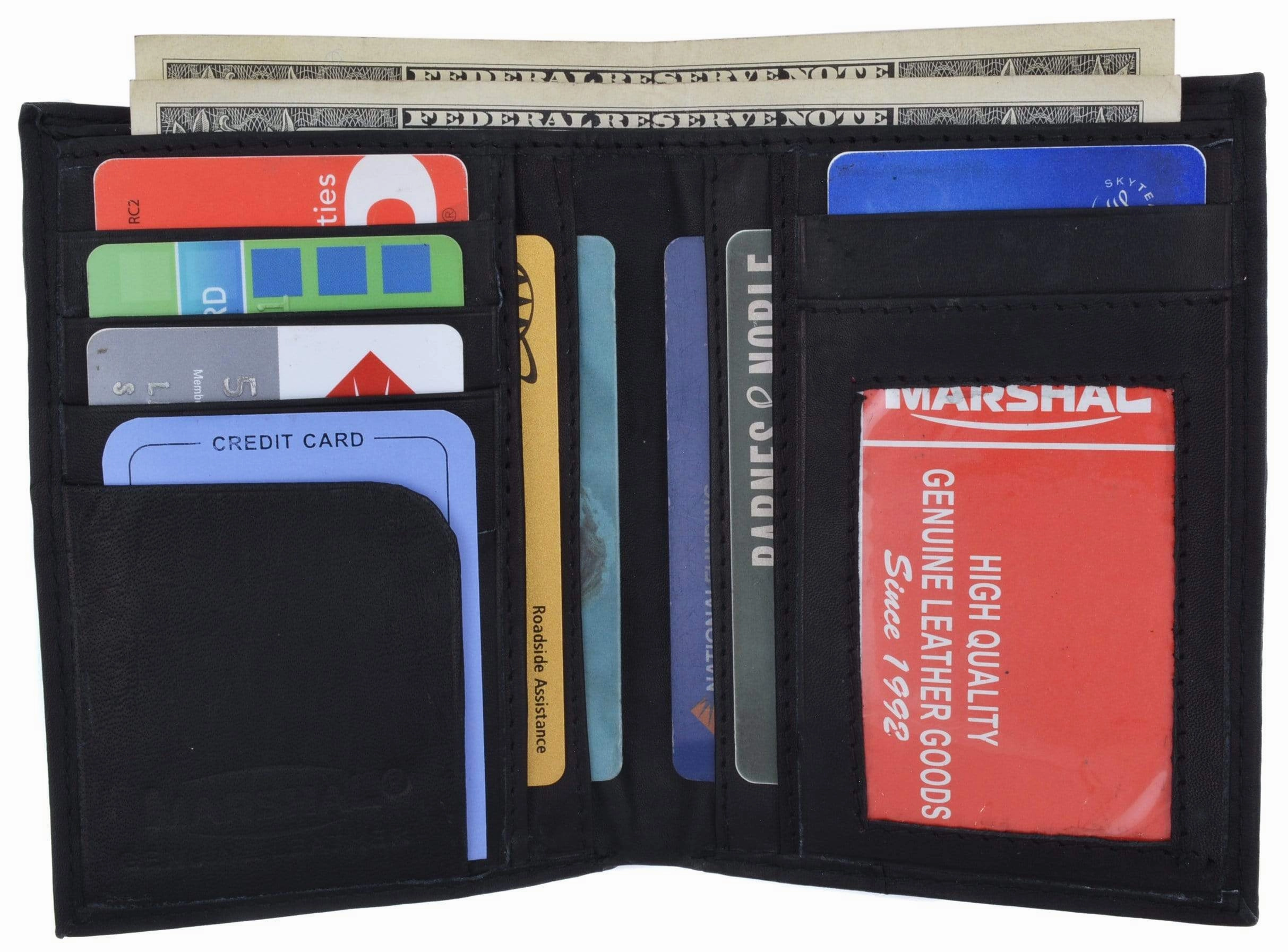 Special Savings Today Genuine Leather Tall Bifold Card Id Holder Wallet 739 Cf