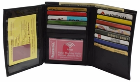 Perfect Gift Sale Dont Miss These Savings Rfid Blocking Men'S Hipster Bifold Wallets For Men Genuine Leather European Large Billfold Wallet