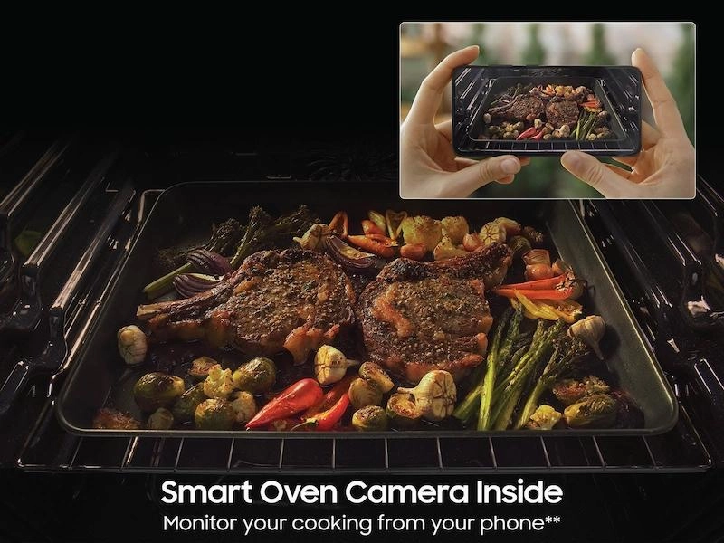 Samsung NSI6DB990012 Bespoke Slide-In Induction Range 6.3 Cu. Ft. In White Glass With Ai Hub&#8482; & Smart Oven Camera