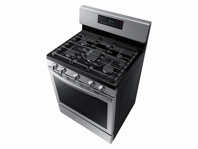 Samsung NX58T7511SS 5.8 Cu. Ft. Freestanding Gas Range With Air Fry And Convection In Stainless Steel