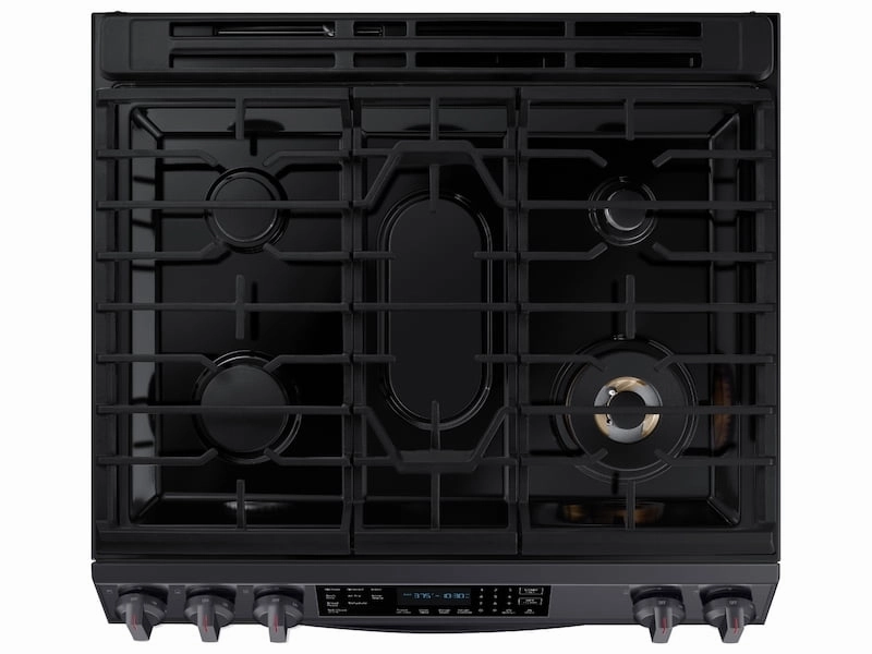 Samsung NX60T8511SG 6.0 Cu. Ft. Front Control Slide-In Gas Range With Air Fry & Wi-Fi In Black Stainless Steel