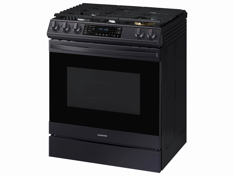 Samsung NX60T8511SG 6.0 Cu. Ft. Front Control Slide-In Gas Range With Air Fry & Wi-Fi In Black Stainless Steel