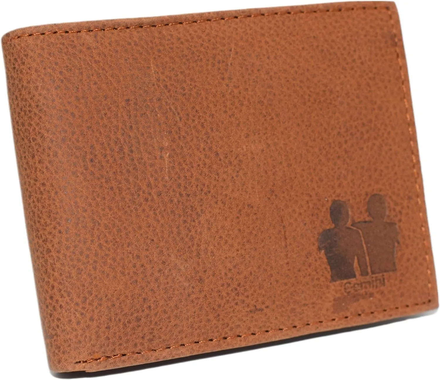 Gemini Zodiac Sign Men'S Rfid Blocking Real Leather Bifold Trifold Wallet (Bifold) Big Hot Sale
