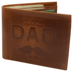 Rfid Blocking Genuine Hunter Leather Men'S Bifold Logo Debossed Wallets Dont Miss This Offer