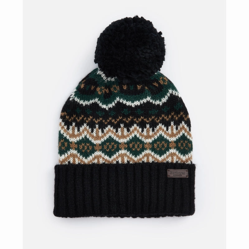 Barbour Case Fairisle Mens Beanie - Green Loch Deal of the Day MustShop Sale