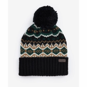 Barbour Case Fairisle Mens Beanie - Green Loch Deal of the Day MustShop Sale
