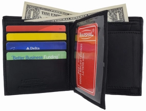 Shop Grab Offer Flash Sale Now Mens Lambskin Leather Vertical Bifold Wallet 1185