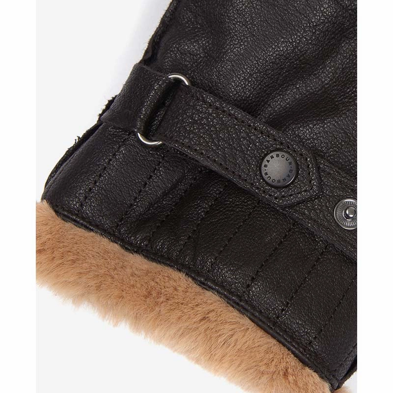 Barbour Leather Utility Mens Gloves - Brown Exclusive Deal Inside