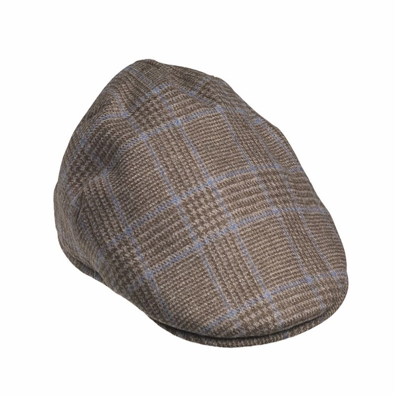 Weekend Sale Special Laksen Balmoral Tweed Flat Cap - Moorland Tweed
