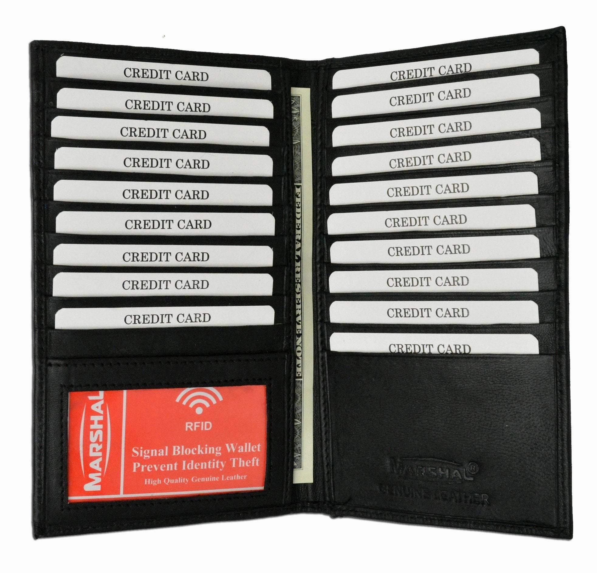 Rfid Blocking Premium Genuine Leather Bifold Credit Card Id Holder Rfid P 1529 (C) Todays Special Savings Exclusive Hot Pick