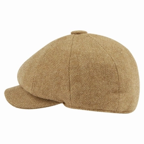 Big Hot Sale Schoffel Ladies Newsboy Cap - Oak Herringbone Tweed