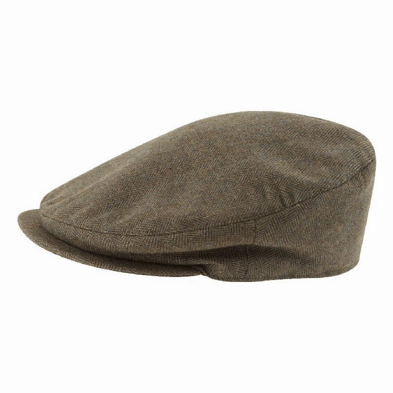 Schoffel Ladies Tweed Flat Cap - Loden Green Herringbone Tweed (One Size) Big Hot Sale Hot Item Clearance