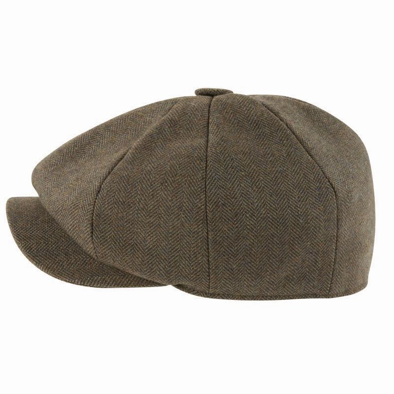Save More Online Instant Hot Deal Schoffel Newsboy Mens Cap - Loden Green Herringbone Tweed
