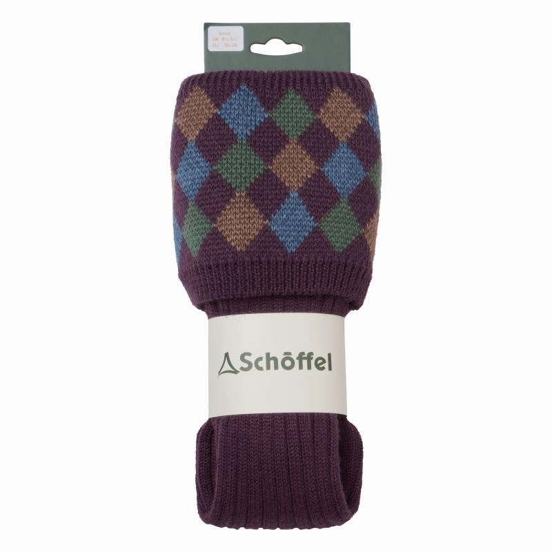 Sweet Deal Today Schoffel Ptarmigan Ladies Merino Sock - Purple