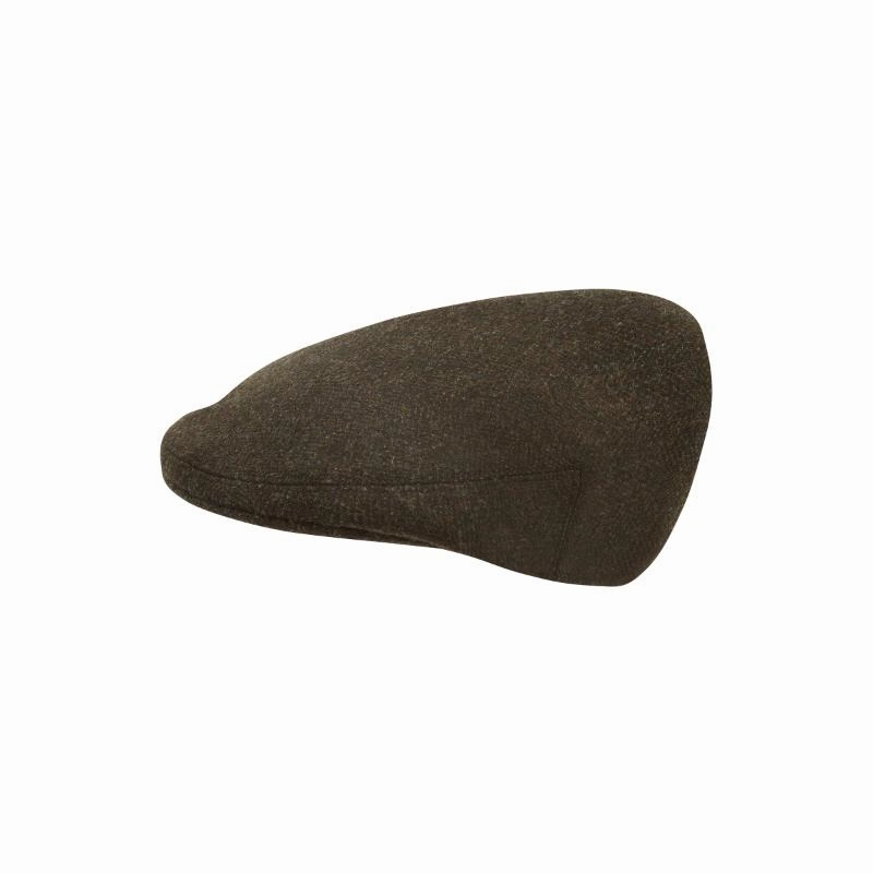 Shop Grab Savings Schoffel Ptarmigan Tweed Classic Mens Flat Cap - Dark Olive Herringbone Tweed