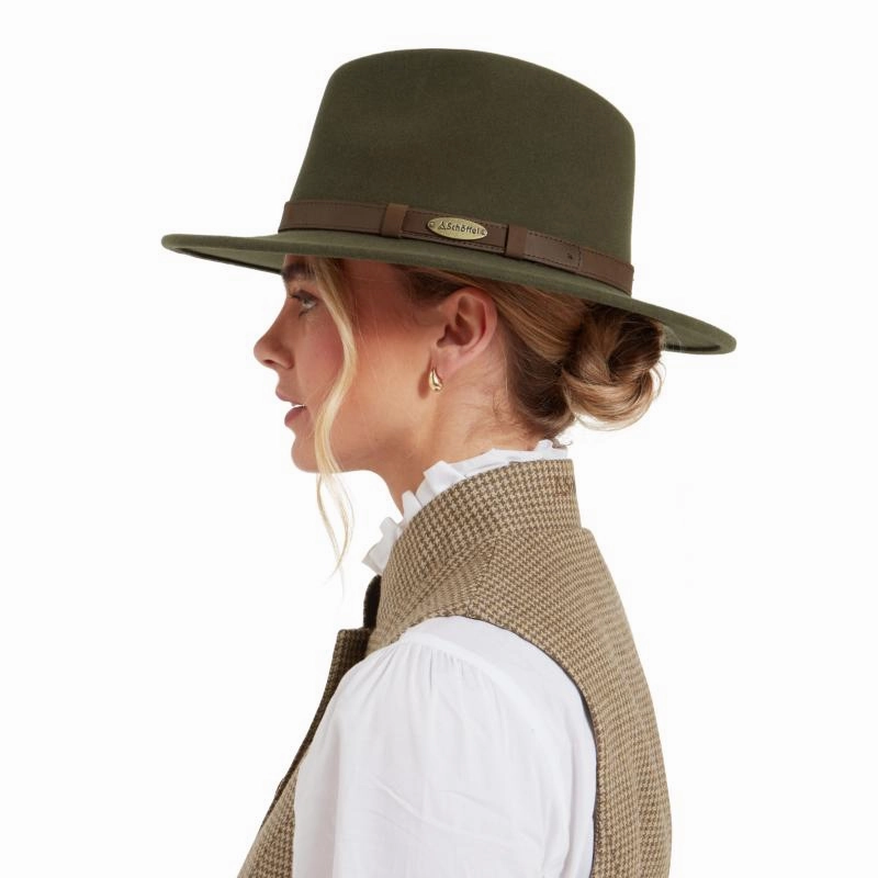 Schoffel Willow Ii Ladies Fedora - Forest Flash Discount Today Save More Now