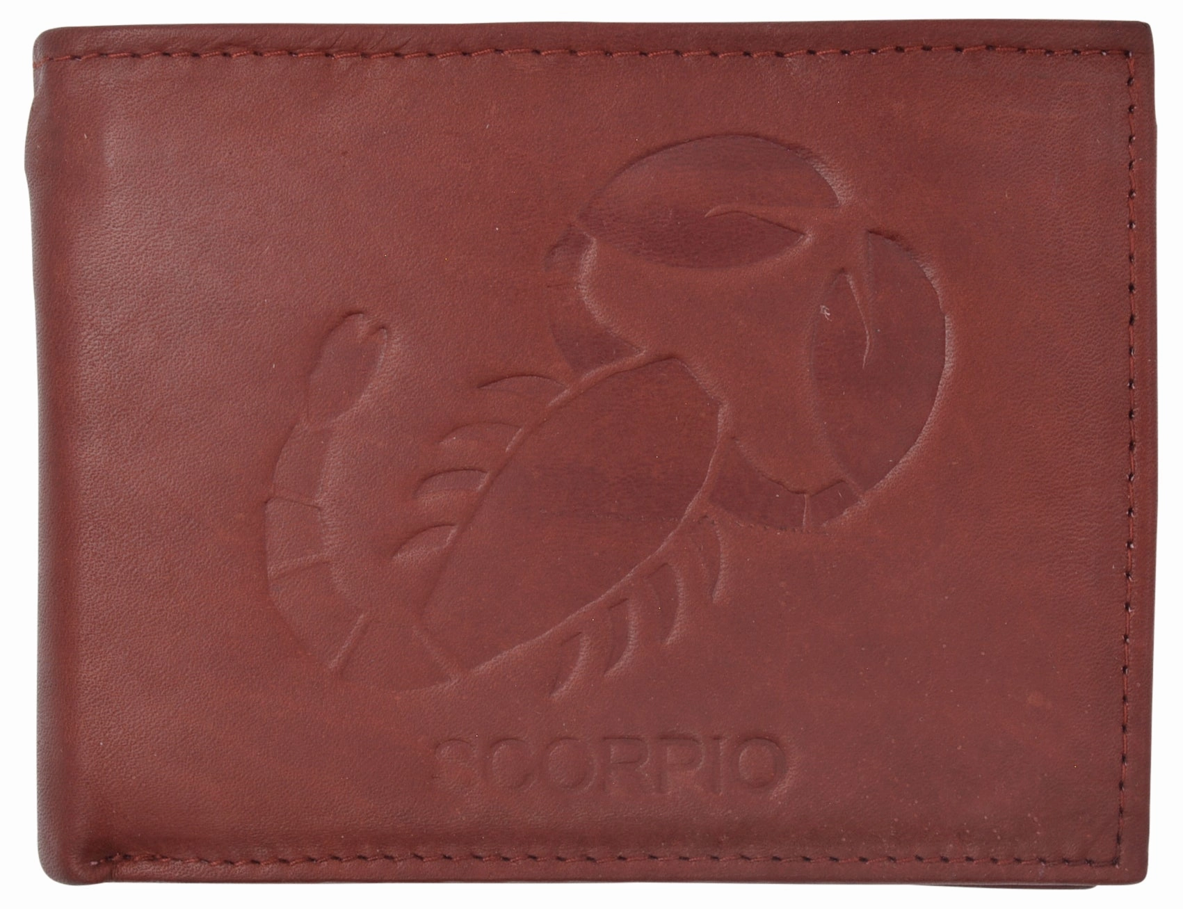 Scorpio Zodiac Sign Bifold Trifold Genuine Leather Men'S Wallets Hot Offer Event